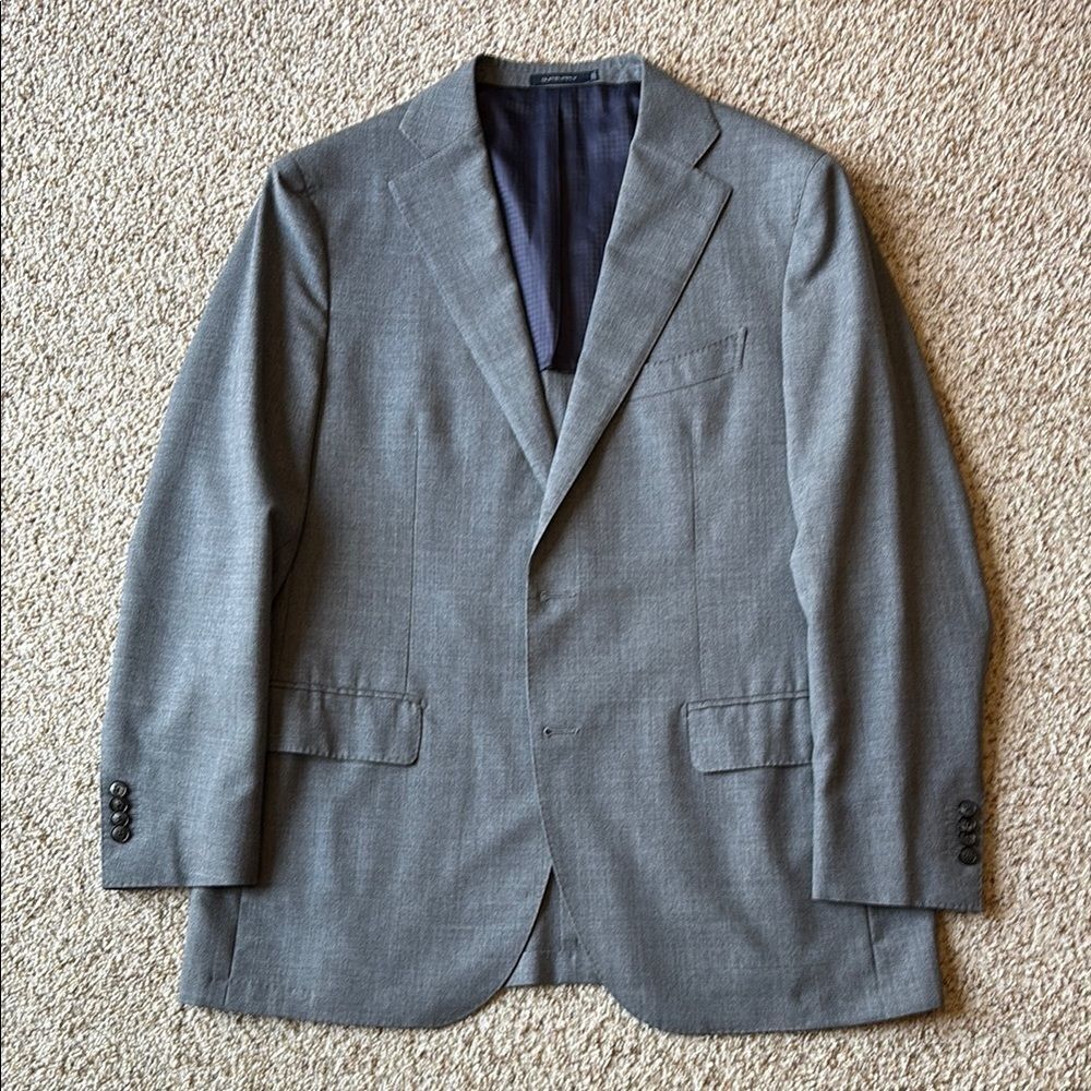 2022 SuitSupply Suit Supply La Spalla 21 Micron Tropical Wool Blazer Slim 46 R